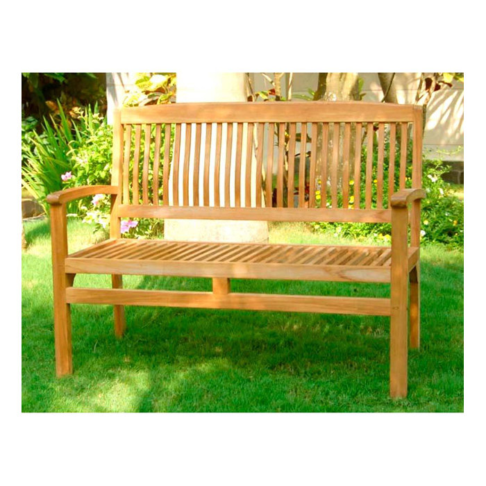Plow & Hearth Teak Outdoor Bench Wayfair